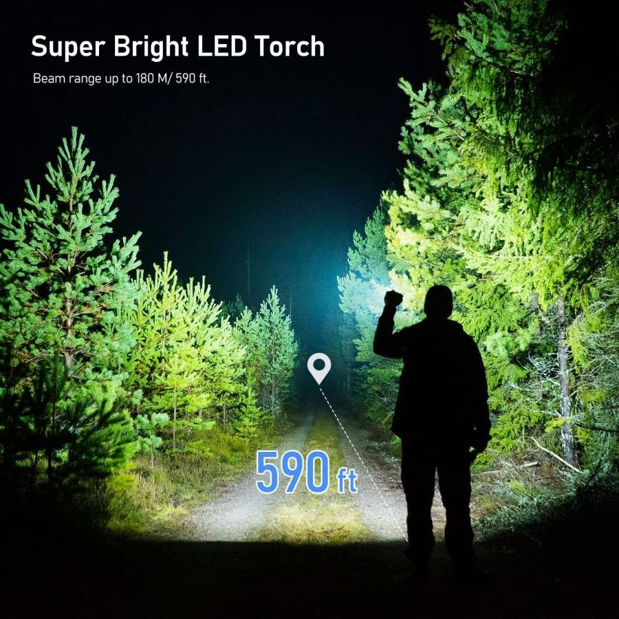 Powerful Portable outdoor UV flashlights & torches lamp mini lanyard 9 led torch flashlight