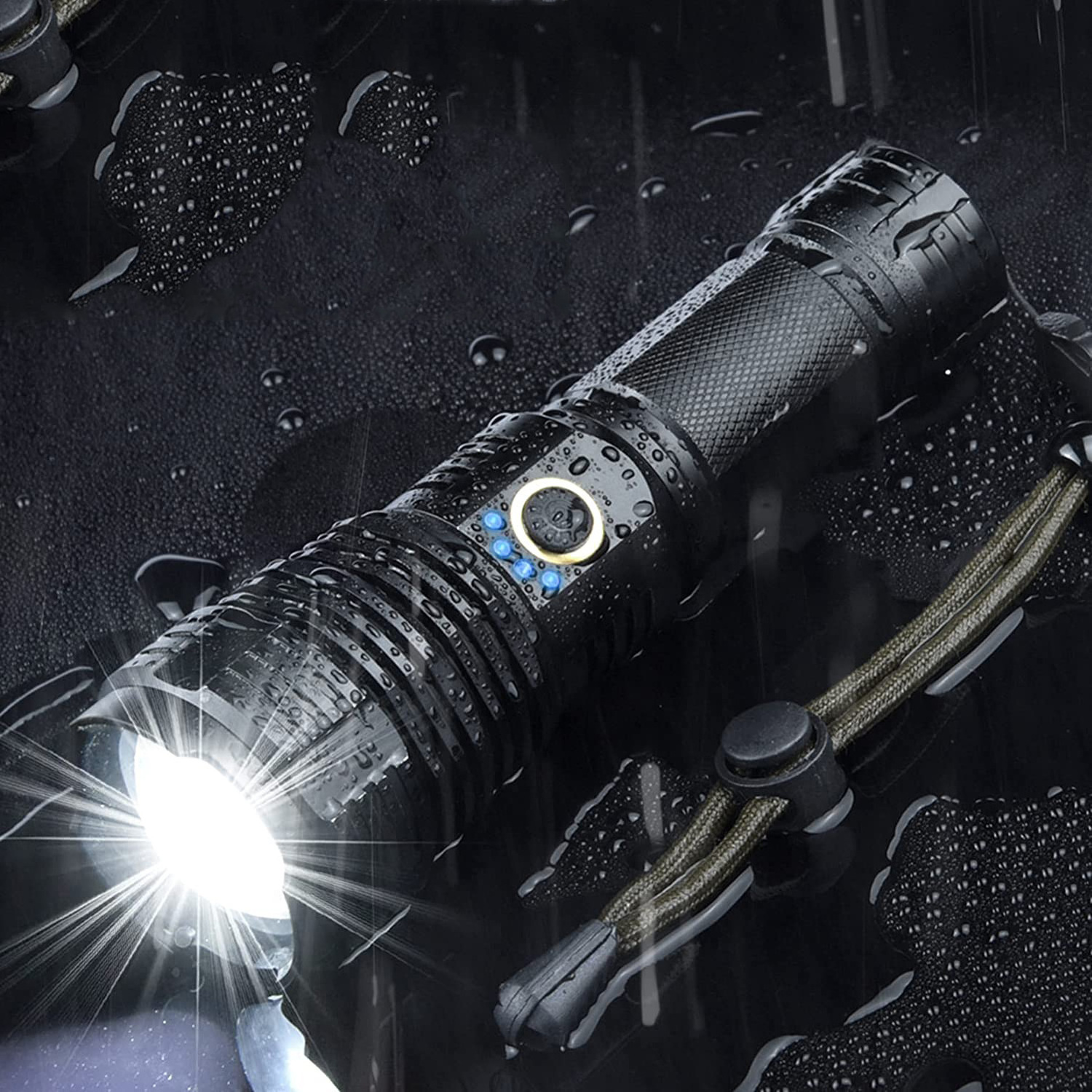 security tactical super small water powered strong handy light usb flashlight