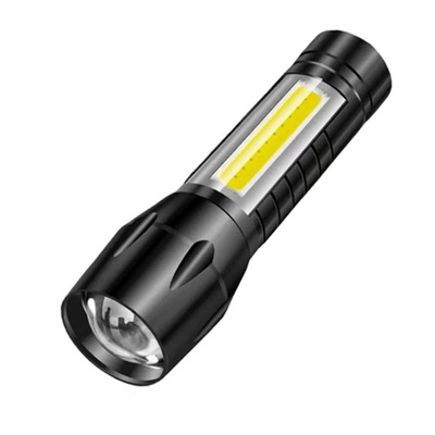 2024 Camping Light Mini LED Flashlight Portable Rechargeable Zoom XPE Flash Light Torch Lantern