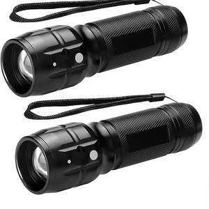 Portable Rechargeable Zoom LED Flashlight Flash Light Torch Lantern 3 Lighting Modes Camping Light Mini Led Flashlight