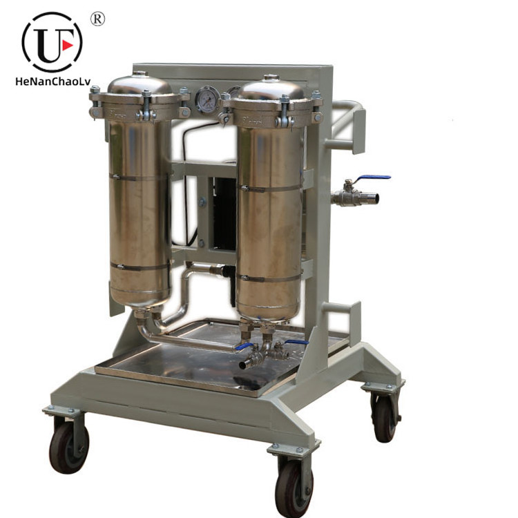 LYC-100B   Mobile oil purifier machine small scale waste oil recycling machine  transformer oil filter machine