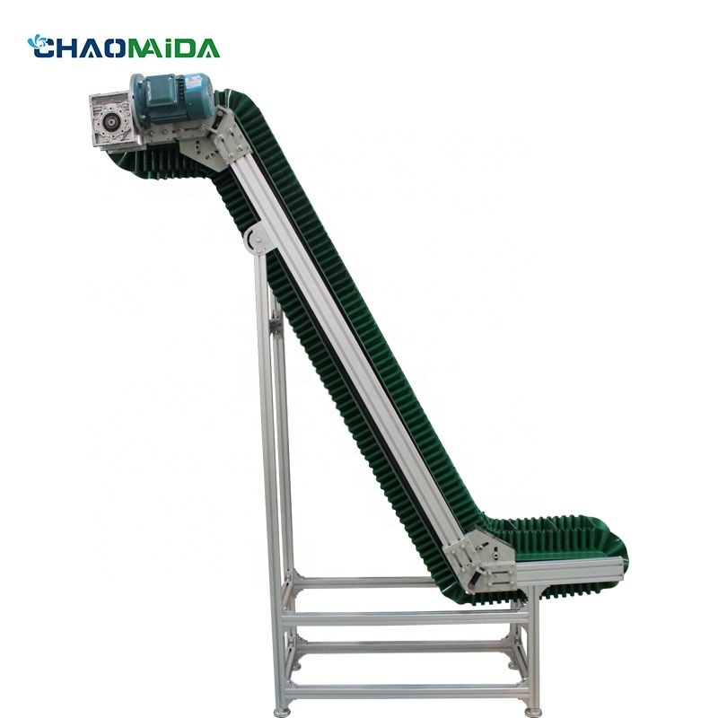 Incline Bucket Lifting Belt Conveyor System Belt Climbing Conveyor Vegetable Fruit Incline for Truck Load/unload