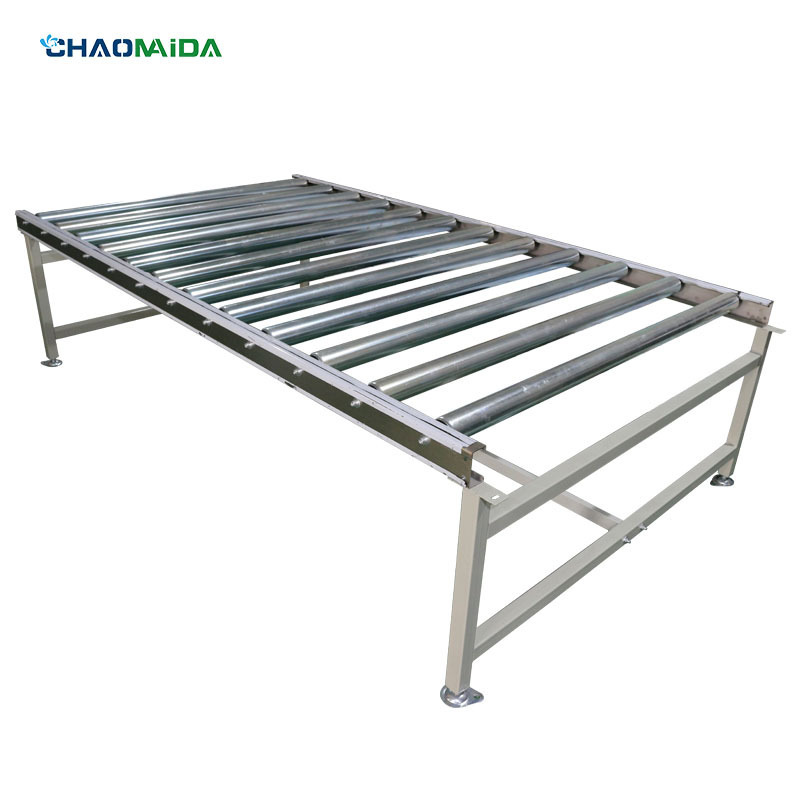 Stainless steel roller conveyor without power drum line Free Conveyor