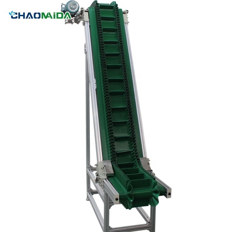 Incline Bucket Lifting Belt Conveyor System Belt Climbing Conveyor Vegetable Fruit Incline for Truck Load/unload