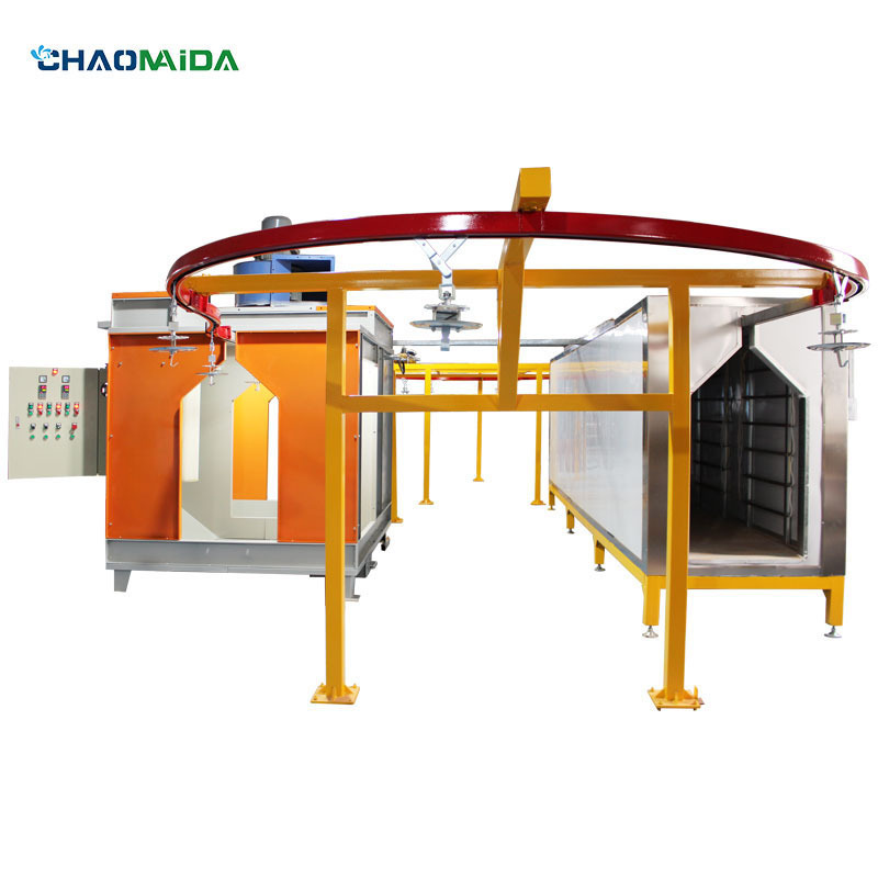 Fluidized bed Powder Dip Coating Machine Plastic Dipping Line for Exterior Metal Fence