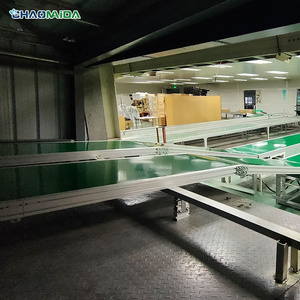 Modular Tv And Air Conditioner Pvc Conveyor Belt Production Line With Mobile Assembly Line Table