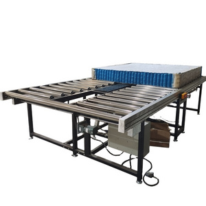 Mattress production line Turntable Galvanized Carbon Stainless Steel PVC Belt Chain Gravity Roller Conveyor assembly line