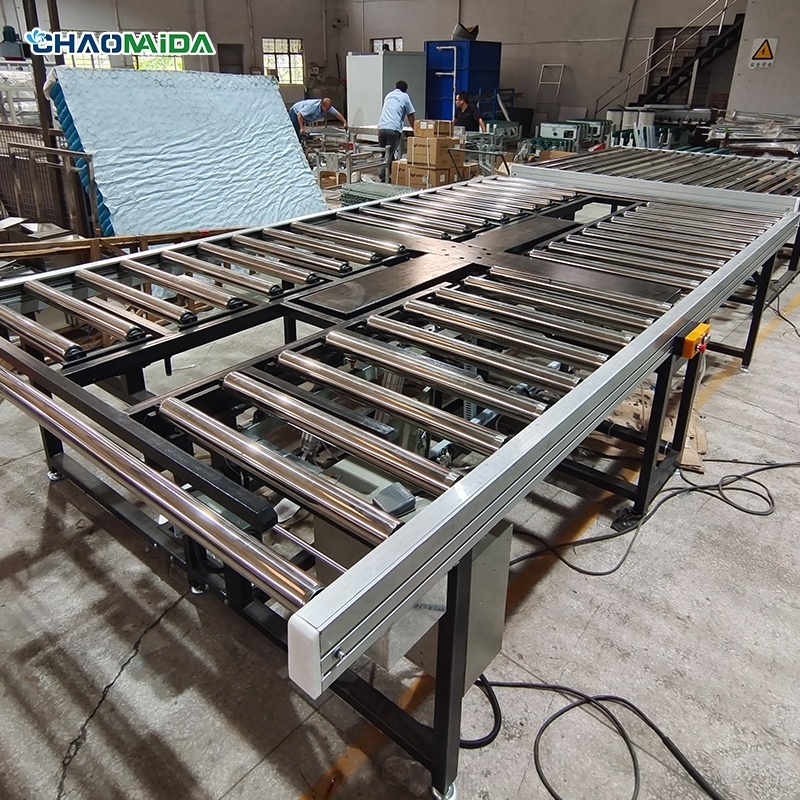 Mattress production line Turntable Galvanized Carbon Stainless Steel PVC Belt Chain Gravity Roller Conveyor assembly line