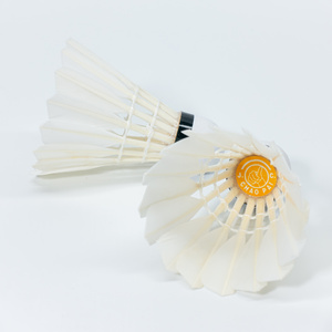 chaopai yellow cheap  Nylon shuttlecocks  high quality half feather most durability   badminton chaopai  shuttlecocks