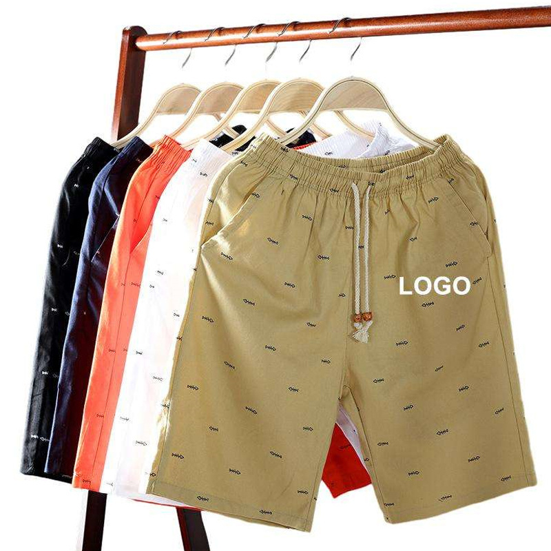 Wholesale Custom Summer Beach Shorts Oversize Shorts Cotton Blank Shorts