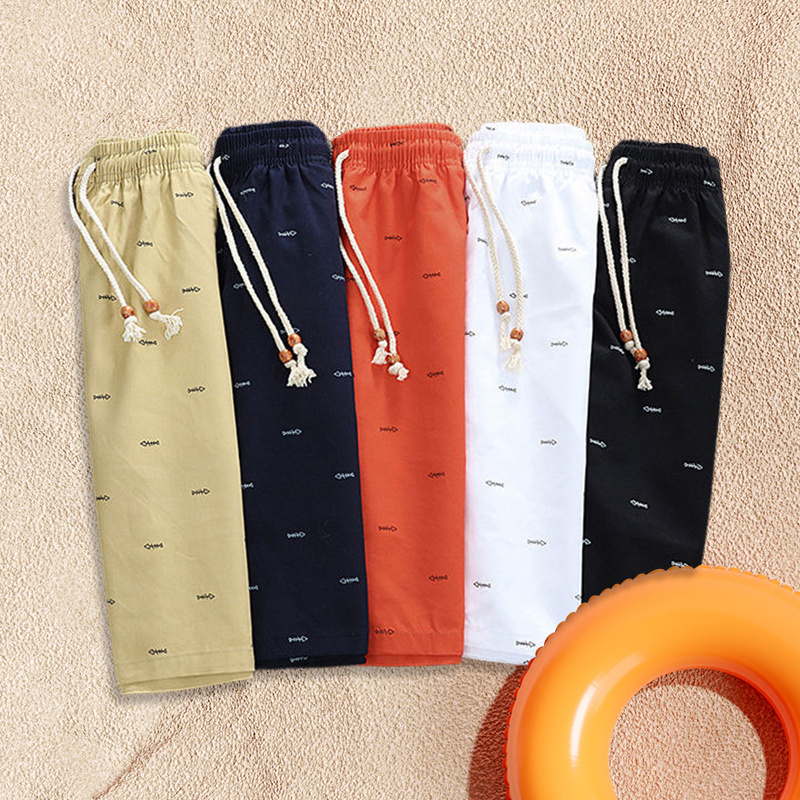 Wholesale Custom Summer Beach Shorts Oversize Shorts Cotton Blank Shorts