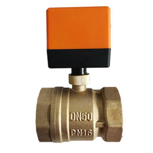 CQATMT 110V 2 Way Motorized Electric Threaded Mini Ball Valve Brass Electric Actuator Ball Valve