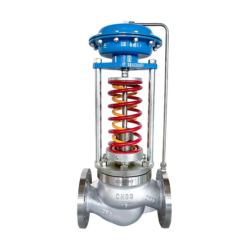 CQATMT/WCB/SS304 Steam Sleeve Diaphragm Valve Self operated Pressure Regulating Valve Control Valve