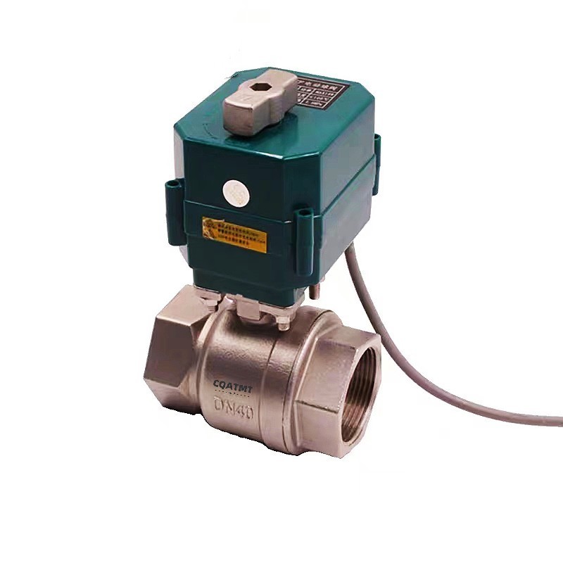 CQATMT Motorized Stainless steel 24V 240V CF8 wireless remote control electric valve