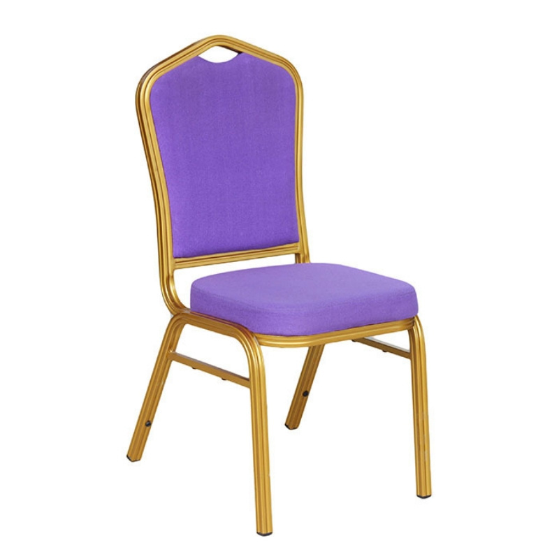 Blue Banquet Event Church Chairs, Upholestered Back and Seat Chairs for Hotel Mall Wedding Home Furniture Dining Room Furniture