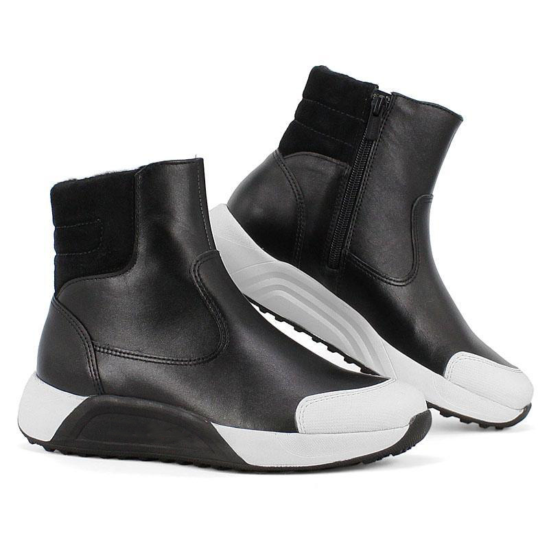 Waterproof leather ankle warm snow boot shoes children girl boys kids winter boots