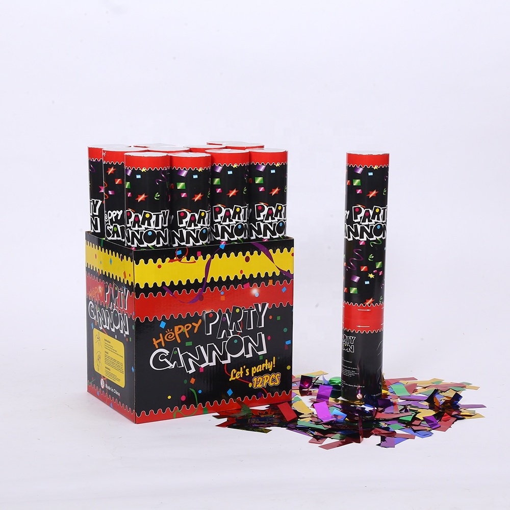 Confetti shooter 30cm metallic foil confetti compressed air driven high quality confetti launcher