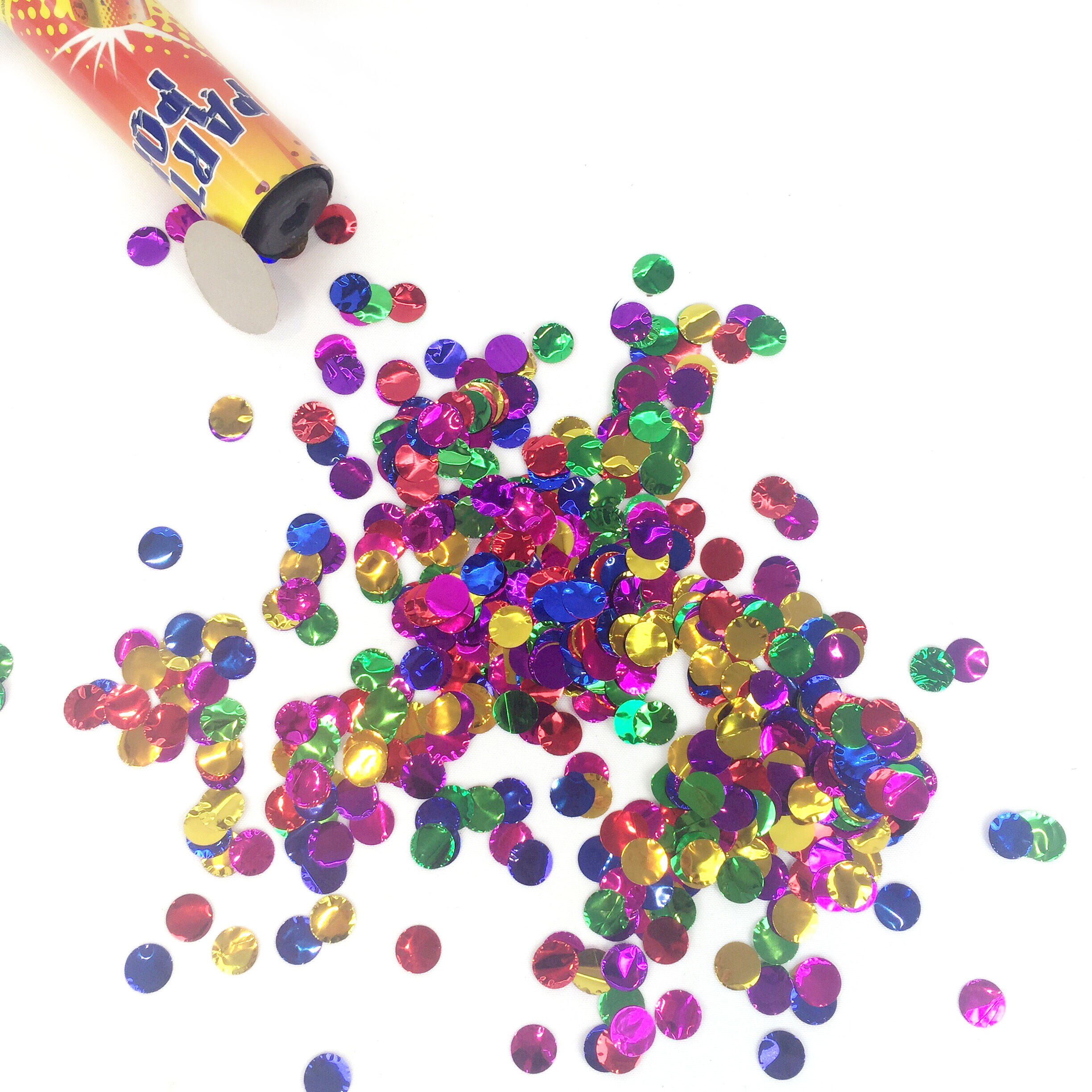 kids party novelties spring metallic confetti party popper