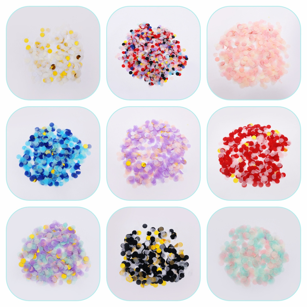 Party table decoration paper confetti balloon filling confetti