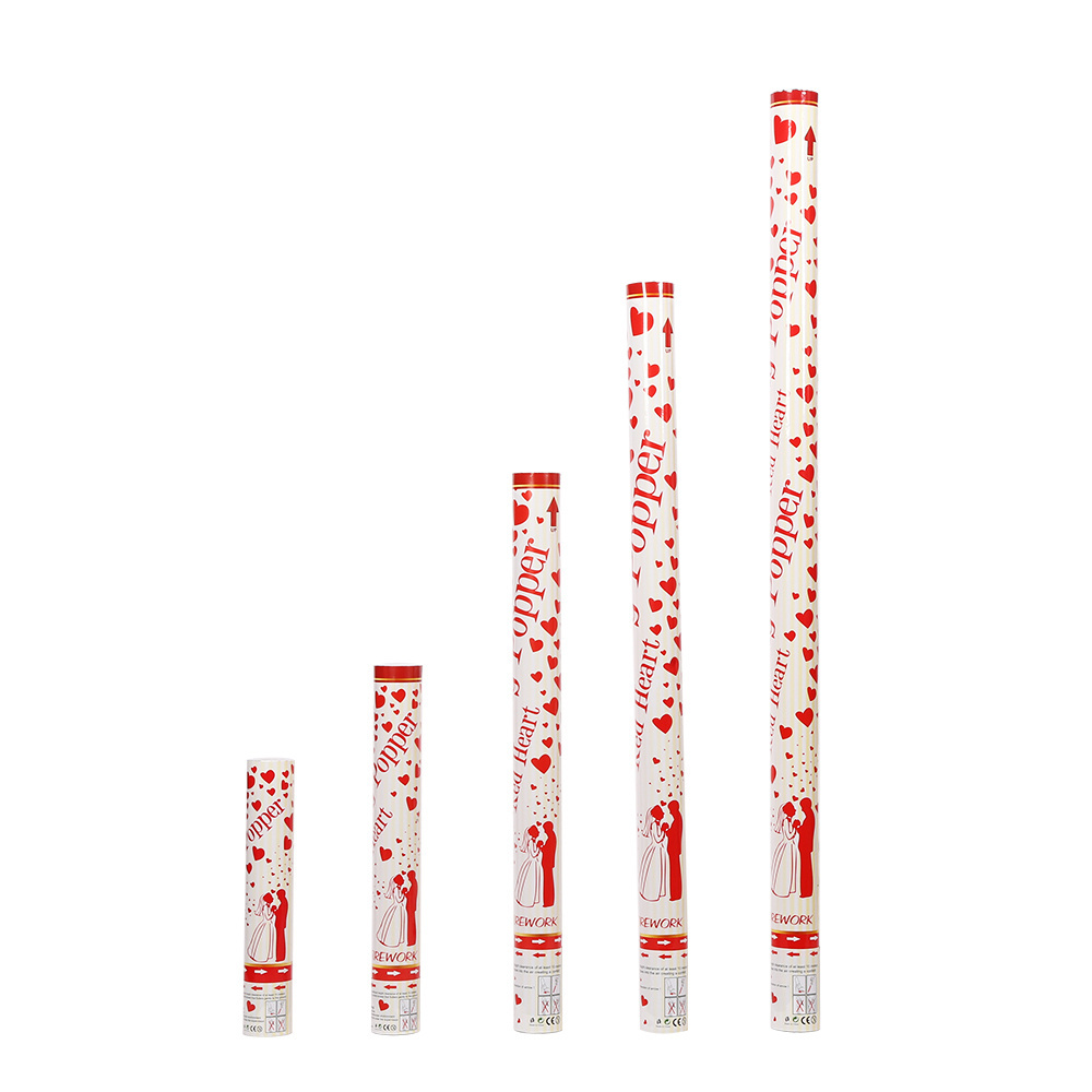 red heart party wedding confetti shooter