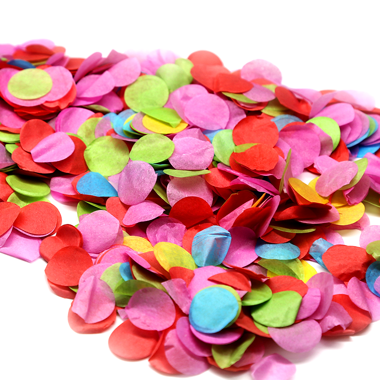 new style fresh circle paper confetti shooter for wedding  birthday party decoration supplies