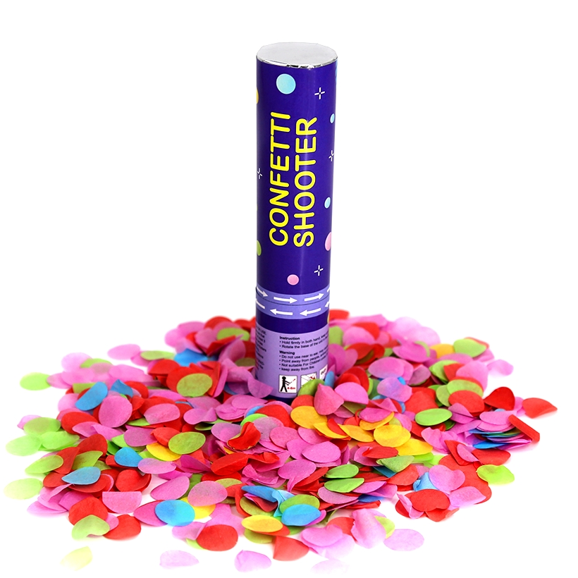 new style fresh circle paper confetti shooter for wedding  birthday party decoration supplies