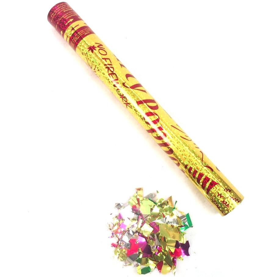 CE 2020 biodegradable confetti shooter outdoor and indoor use foil confetti 60cm Lanza confetti