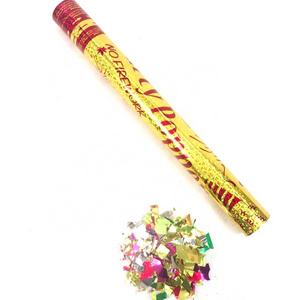 CE 2020 biodegradable confetti shooter outdoor and indoor use foil confetti 60cm Lanza confetti