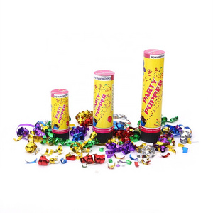 confetti shooter children kids 10.5cm spring loaded metallic foil confetti party popper