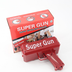 2020 new product automatic printed dollar euro money gun props notes toy gun