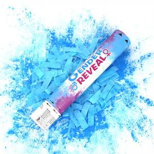 Gender revel party favor HOLI POWDER shooter blue pink party popper