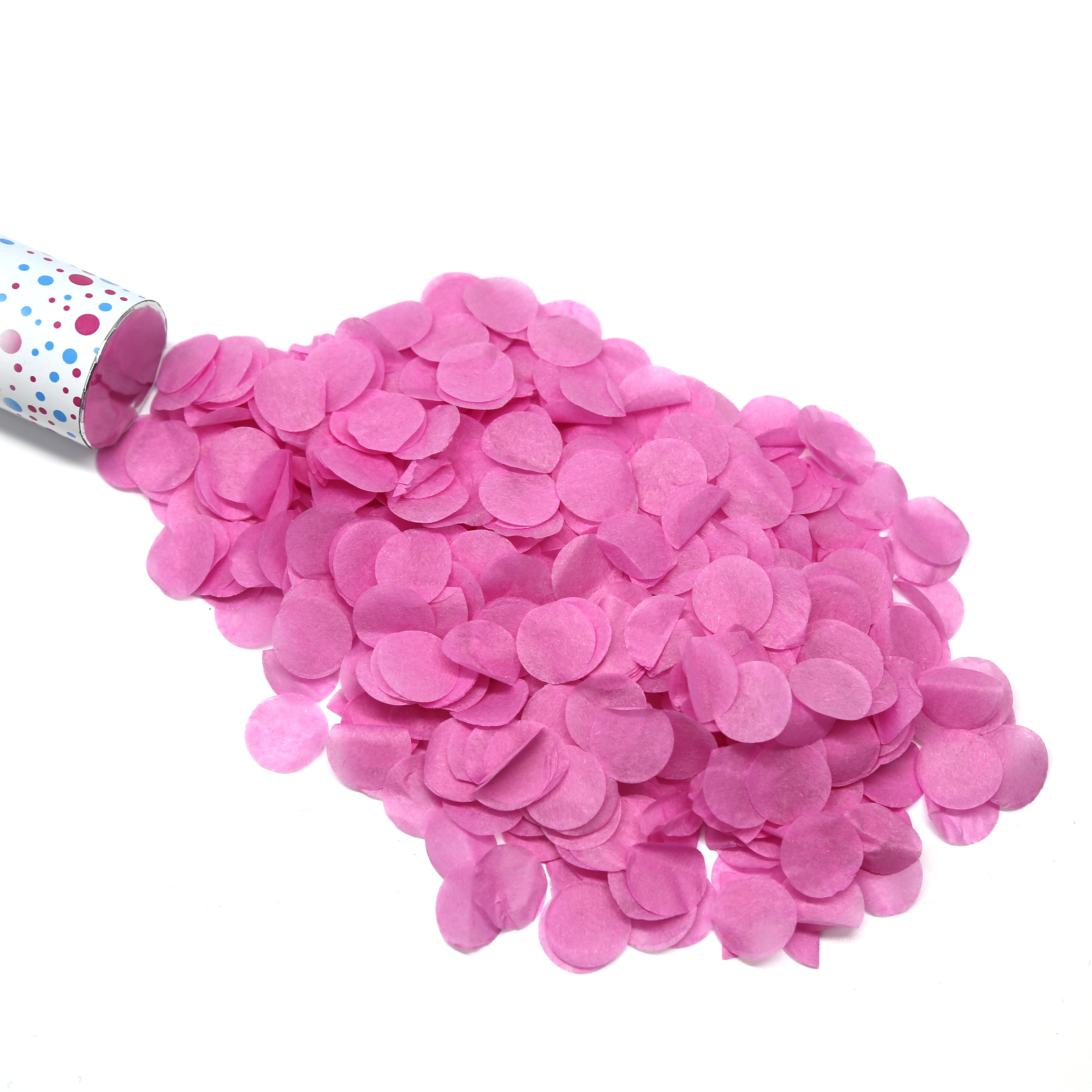 Gender Reveal Confetti Cannon Biodegradable  Circle  Confetti Party Popper for  Baby Shower