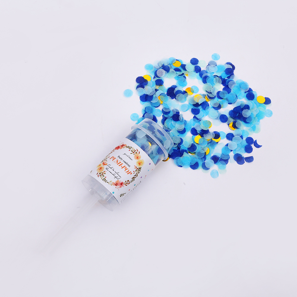 Wedding Confetti shooter  Gender Reveal Baby Shower  Push Popper