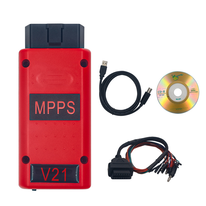 Unlocked MPPS V21 ECU Tuning Flasher Remap Cable ECU Chip Tuning Interface For EDC15 EDC16 EDC17