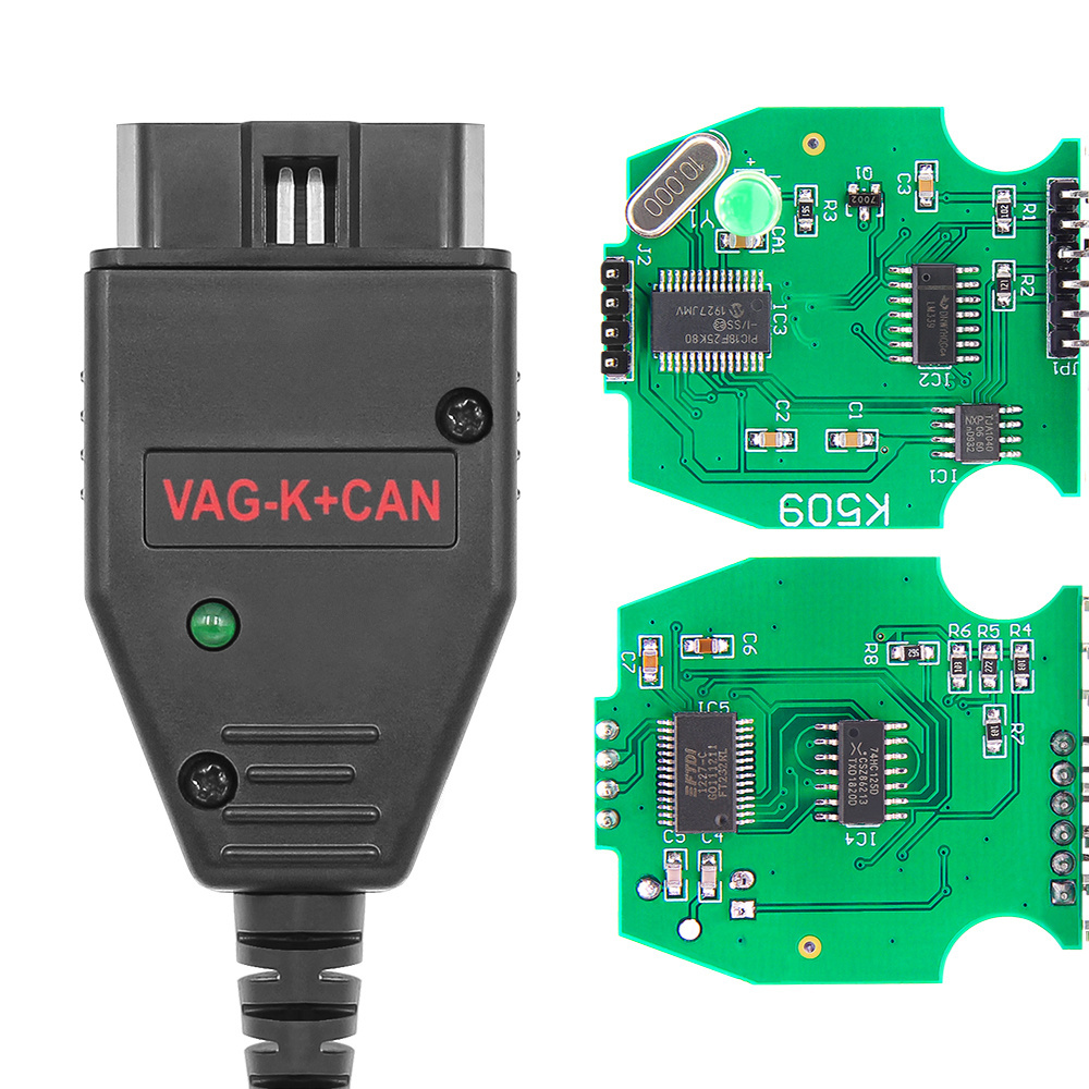 VAG K CAN Commander 1.4 K+CAN FTDI PIC18F25K80 OBD 2 OBD2 Auto Car Diagnostic Tools Interface COM K-line Cable for VW AUDI