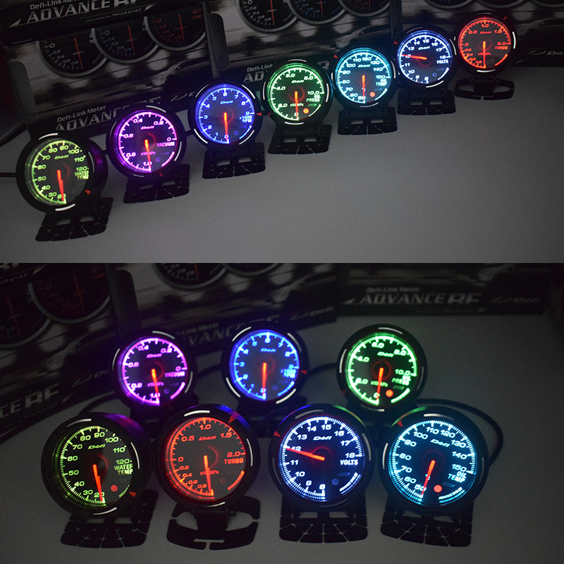 Defi Gauge 15Color Water Temp Volt Rrm Boost Vacuum Oil Press Aluminum Plastic Pressure Fuel Meter