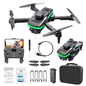 Colorful LED Flight 10 Minutes Battery Life 4K HD Dual Camera Lens Switching Broader Vision Light Remote Control S162 Drone