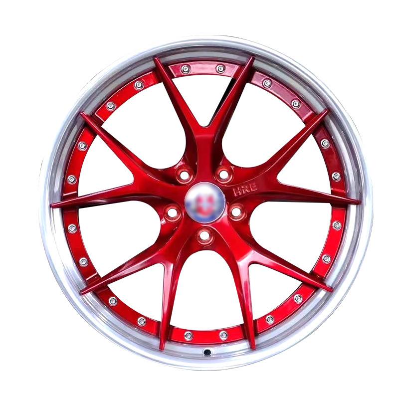 y Amazing design custom 18~22 Forged wheels polish 2  pieces deep dish flower rim for luxury car