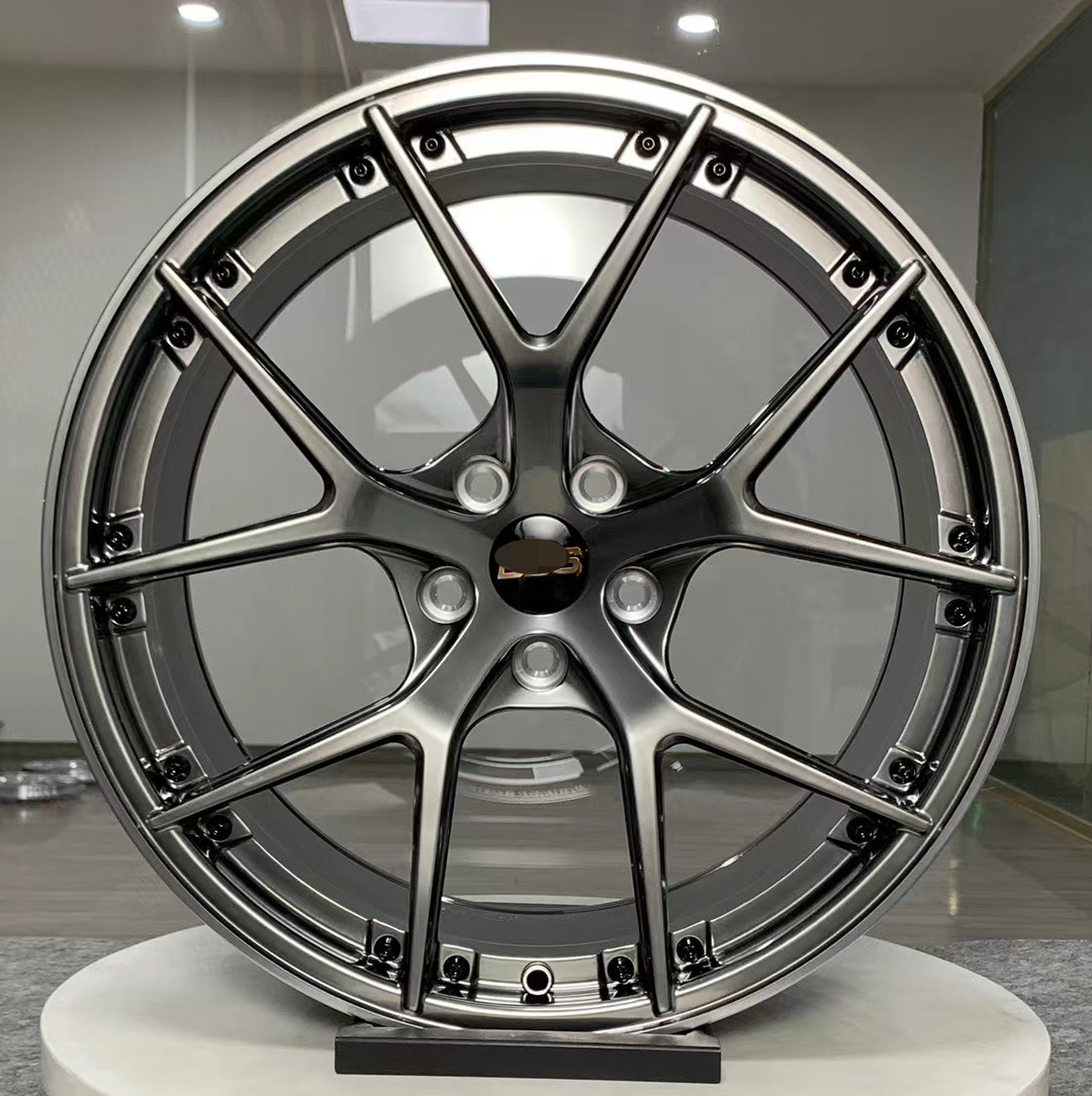 Customized Mono block  R 18 19 20 21 22 forged wheels   with Decorative screws for BMW AUDI and BENZ CAR