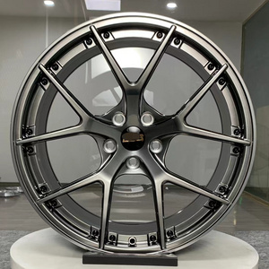 Customized Mono block  R 18 19 20 21 22 forged wheels   with Decorative screws for BMW AUDI and BENZ CAR