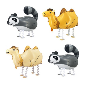 Wholesale New Style helium walking animal balloon Raccoon camel birthday party decoration walking animal balloons