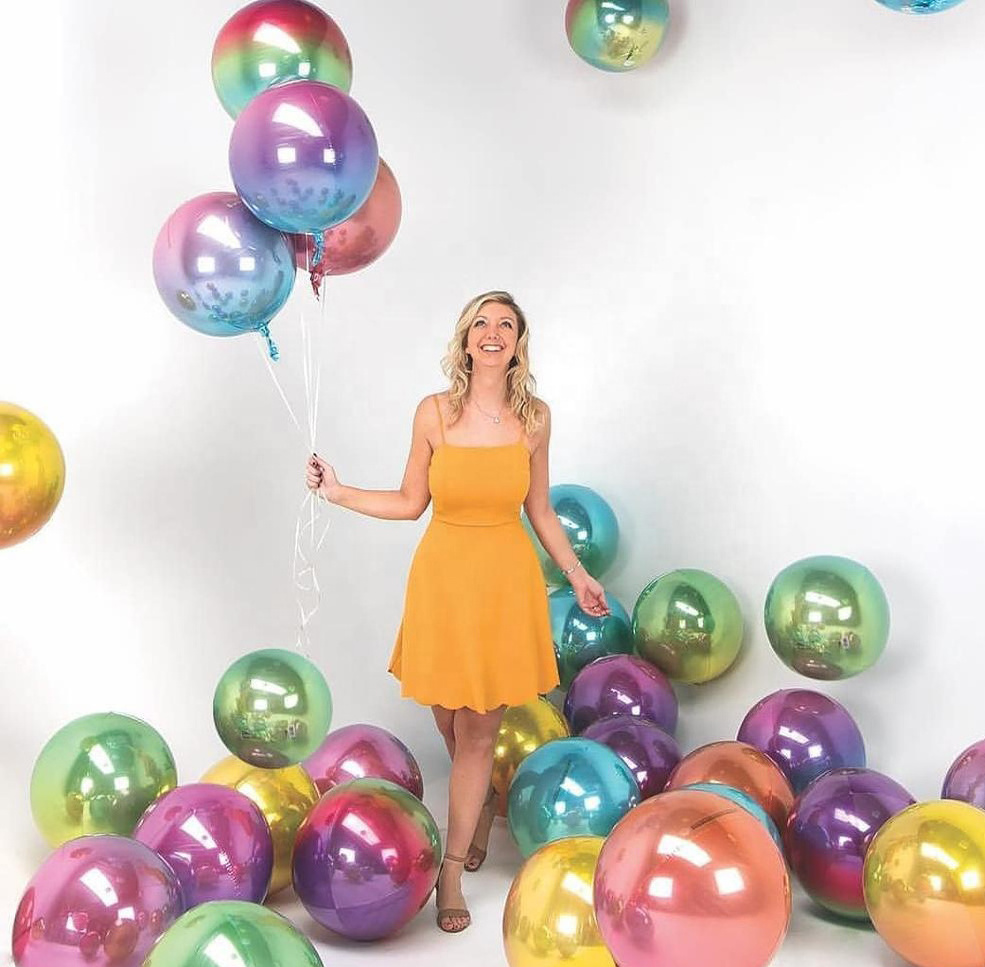 Aluminium foil balloon big ballon qualatex pastel wedding balloons happy party graduation balloons in bulk