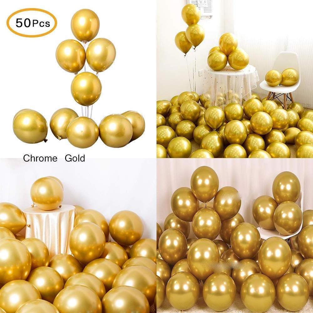 Wholesale Chrome Balloon 12 Inch Metal Latex Balloon Happy Birthday Party Wedding Anniversary Metallic Chrome Latex Balloons