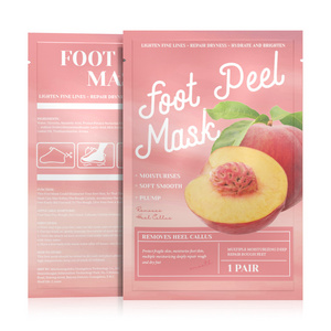 Peach Foot Mask Dead Skin Removing and Moisturizing Foot Mask Exfoliating and Softening Foot Care Set