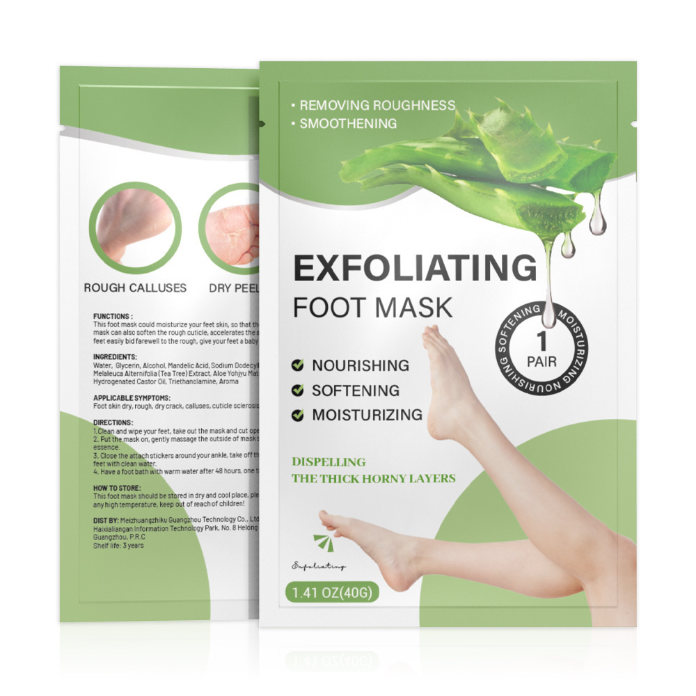 Aloe Vera Foot Mask Dead Skin Removing and Moisturizing Foot Mask Exfoliating and Softening Foot Care Set