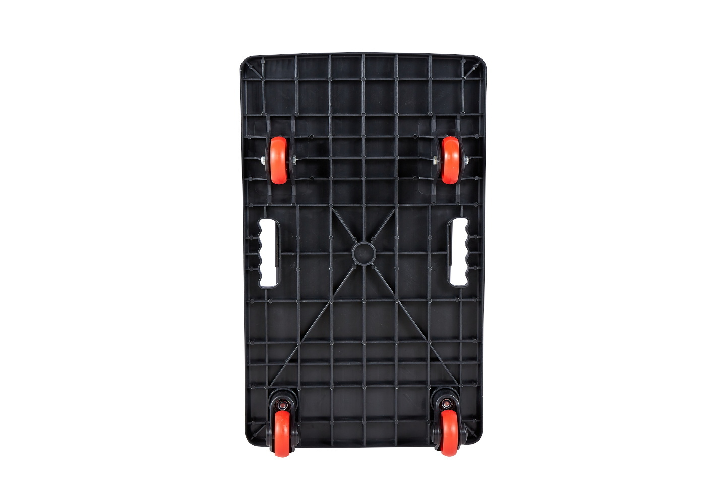 hollow out Four Wheels Plastic Shopping Foldable Hand Truck Cart Platform Trolley For Warehouse