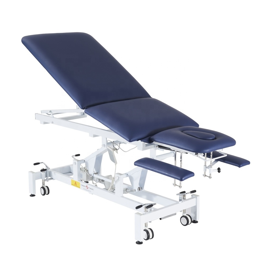 5 Section Multifunction  Electrical Used Massage Table Examination Couch Physiotherapy Bed Drop Osteopathic Chiropractic Table