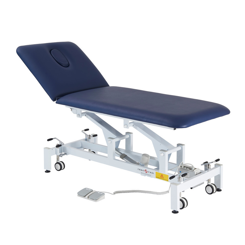 2 Section Electric Massage Stretcher Physiotherapy Treatment Beds Therapeutic Table Medical Ultrasound Examination Couch