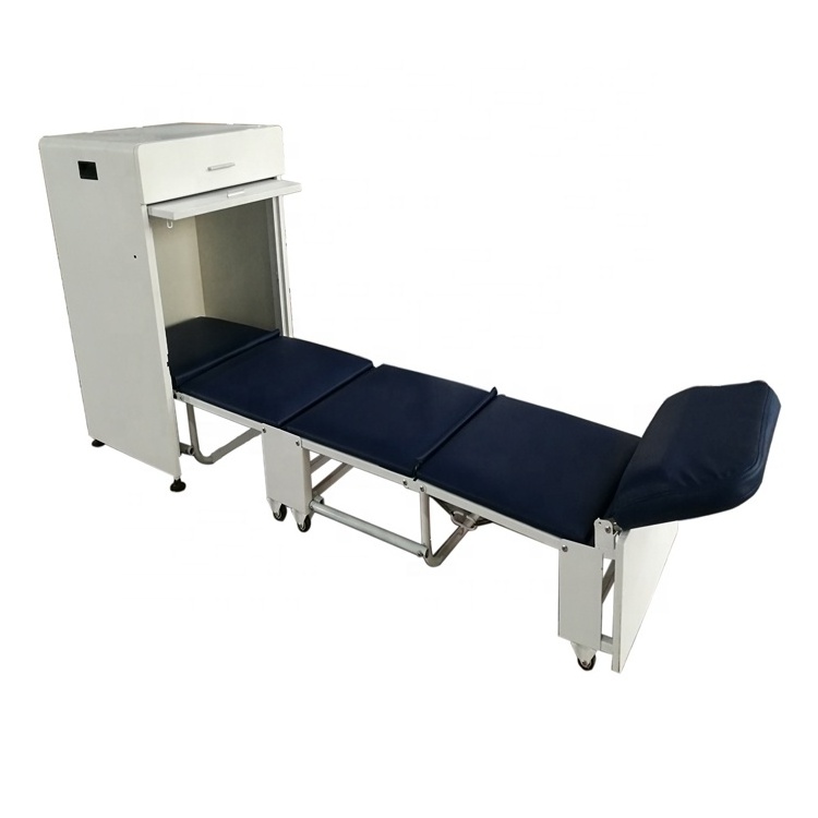 2-in-1 office hospital folding cabinet bed reclining bed chairs sleeper office chairs CY-H801A