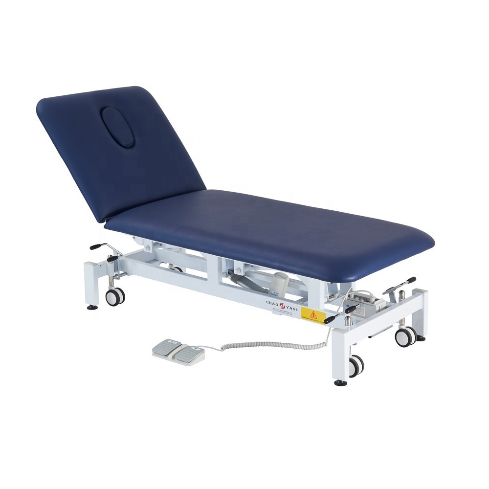 2 Section Electric Massage Stretcher Physiotherapy Treatment Beds Therapeutic Table Medical Ultrasound Examination Couch